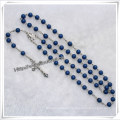 Plastic Rosary Cross Necklace Catholic Rosary (IO-cr240)